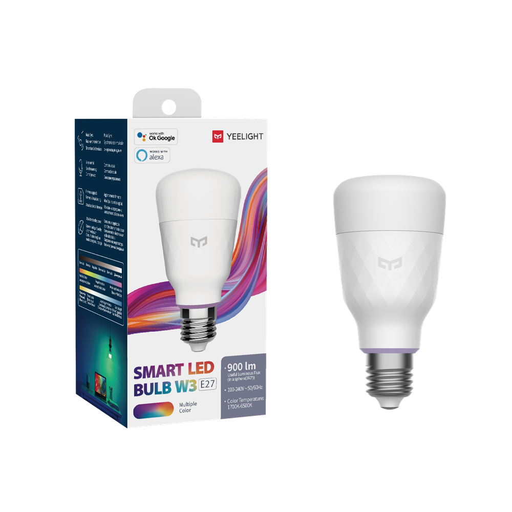 Yeelight-インテリジェントLED電球w3色,ylp0 - Yeelight Light Smart Bulb のレビューと価格